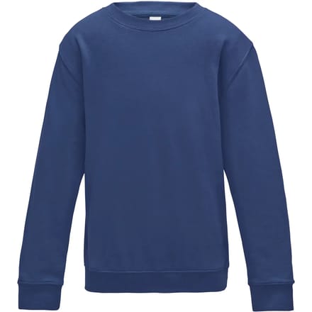 Just Hoods - AWDis Sweat Kinder - Royal Blue maat 5/6 (S)