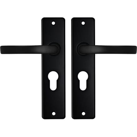 AXA binnendeurbeslag (basic) Edge kruk blok PC55 Zwart (Set)
