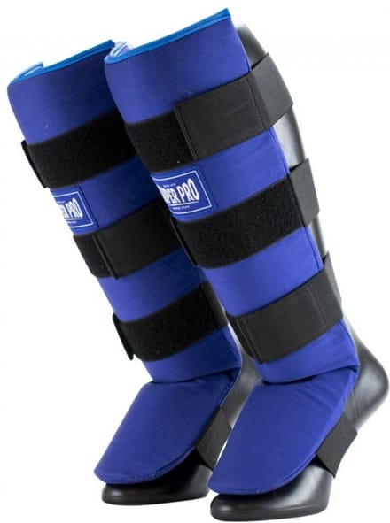 Super Pro Combat Gear Scheenbeschermer Savior Blauw/Wit Medium