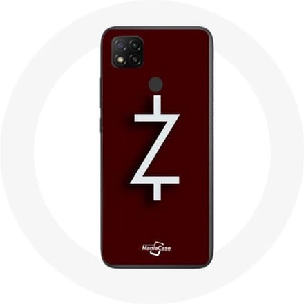 Case voor Xiaomi Redmi 9C Ozark Seizoen 4 Logo Z Wit Rode Achtergrond