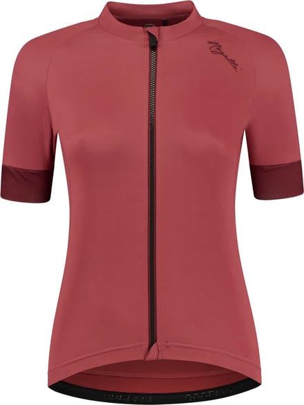 Rogelli Modesta Dames Fietsshirt - Korte mouw - Lange rits - Rood