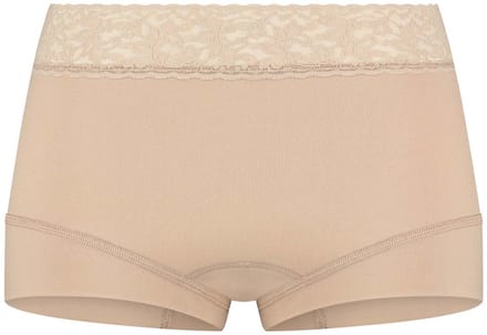 RJ Pure Color Dames Short Kant Caffè Latte M