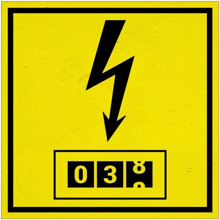 Elektrameter bord | Forex Re materiaal | 15 x 15 cm