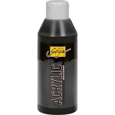 Solo Goya Acryl, 250 ml - Zwart