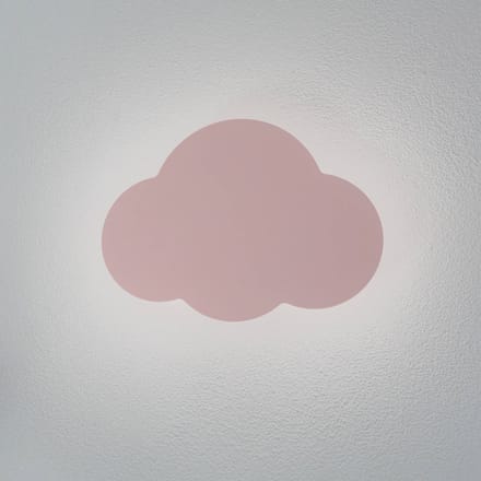 TK Lighting Wandlamp Cloud, roze, 38 cm breed, metaal, wolk, G9