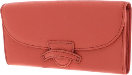 COCCINELLE Leren Portemonnee Tessa Flap Wallet Geranium Oranje