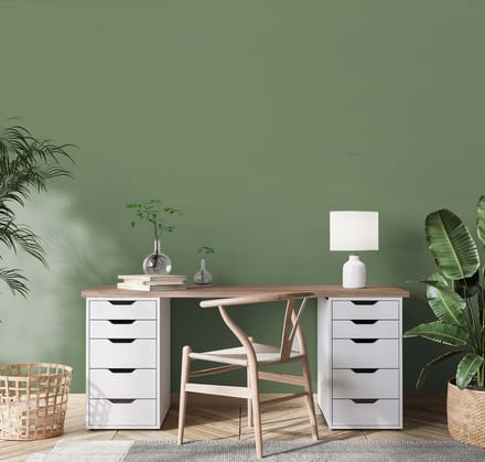 Erismann Vinylbehang 10262-07 - La Terasse - Textiel Groen - 53cm x 10.05m