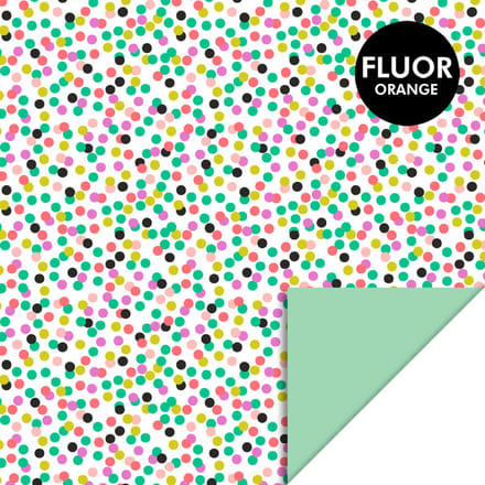 Cadeaupapier 70x300 cm - Small Confetti - Mint