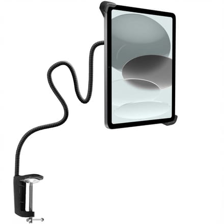 imoshion Flexibele tablethouder bureau - inclusief telefoonhouder - Zwart