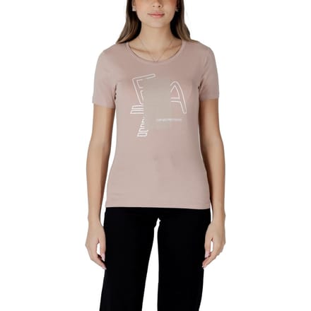EA7 Emporio Armani Roze Katoenen T-Shirt