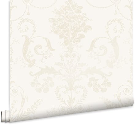Laura Ashley Josette Behang - Bloemen - 10mx52cm - Wit