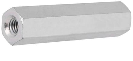 Verbindingsmoer koppelmoer M8 schroefdraad - 45mm - RVS