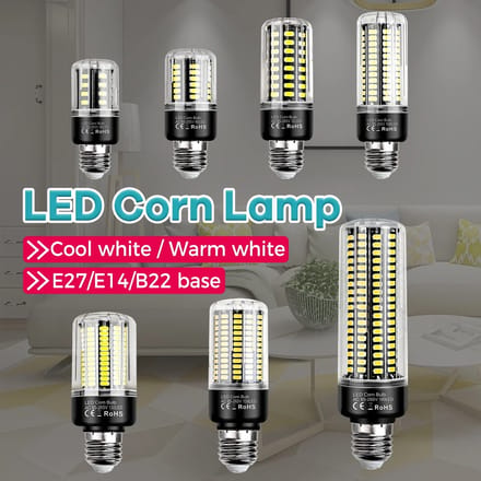 NONE Maïslamp 220V Daglicht 189Leds E27/E26 Downlight Inbouwlamp E14 Kaarslamp 20W Kroonluchter Rechte Bollen Buisvormige 110V