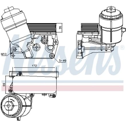 Olie radiator NISSENS 91310