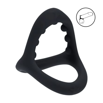 Levelz - Soft Bead Grip Siliconen Cock and Ball Ring