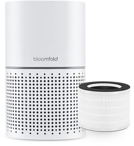 Bloomfold Luchtreiniger - HEPA 13 filter + koolstoffilter - CADR: 240m3/h. - Wifi modus & App - Luchtkwaliteit indicator - 3 standen + slaapstand