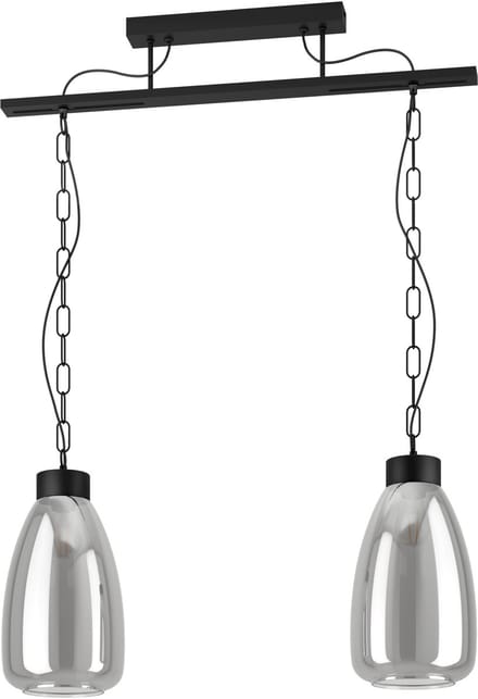 EGLO Brickfield Hanglamp - E27 - 77 cm - Zwart