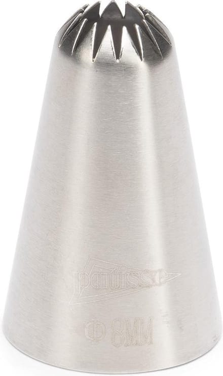 Spuitmondje rvs rozet 6 mm
