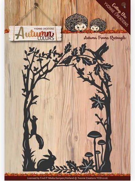 Mal - Yvonne Creations -  Autumn Colors- Omlijsting Rechthoek