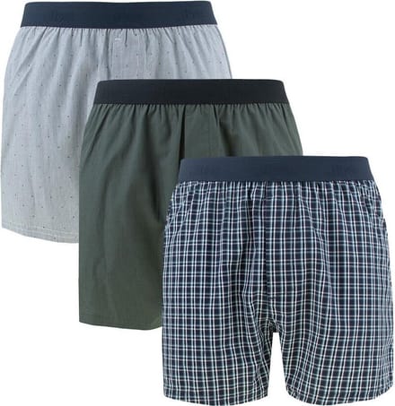 JBS heren 3P wijde boxershorts multi