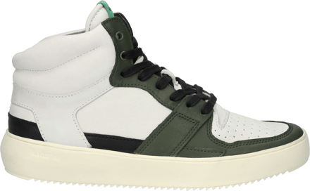 Blackstone DWAYNE - YG02 Off White Green - Sneaker (high) - Man - Off white - Maat: 40