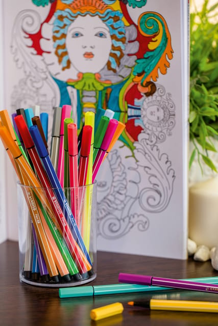 STABILO Pen 68 Metallic - Premium Metallic Viltstift - Metallic Roze - per stuk