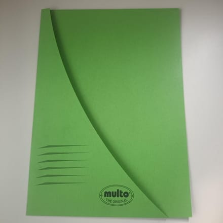 Multo Driehoekmap Driehoeksmap Groen Karton 5730055 FSC 10 stuks