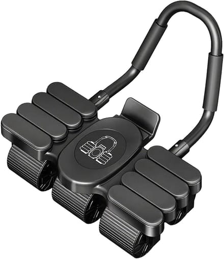 Ab Roller 6 Wielen - Buiktrainer Core Trainer - Buikspieren Trainen - Automatische Terugslag