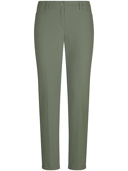 Enkellange broek in smal model Van Fadenmeister Berlin groen
