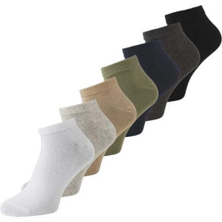 Jack & Jones Quarter Sokken Heren JACFADE 7-Pack Enkelsokken- One size 42/44