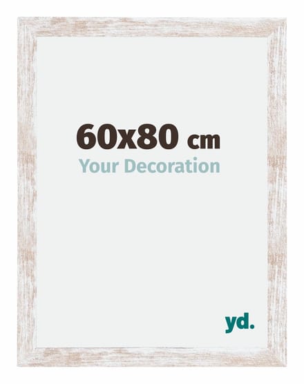 Your Decoration - Fotolijst 60x80 cm - MDF - White Wash - Catania