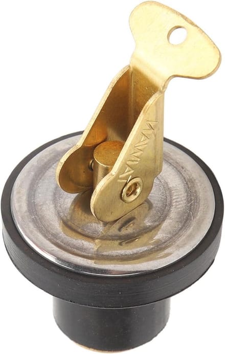 Afvoerplug Boot - Garboard Plug Kit - Waterdichte Afdichting - Roestvrij Staal Snap Handgreep - 3/4 Inch - Messing