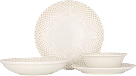 Rinart Serviesset (Medium) - Punto - 24 delig - 6 persoons - Porselein