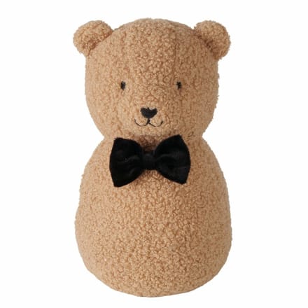 Boltze Deurstopper Beertje - 1 kg - bruin - knuffeldier - H22 cm - deurstop - binnendeur en buitendeur