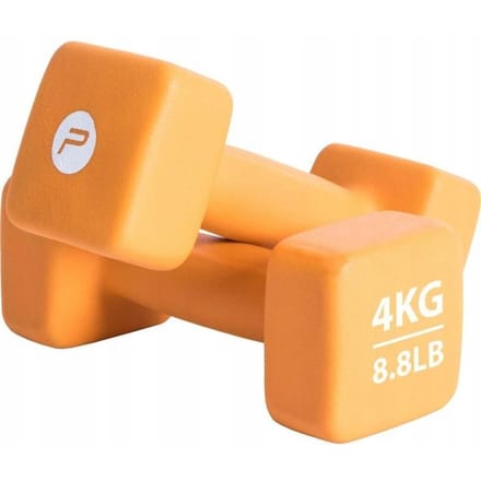 Pure2Improve - Dumbbell set 2x4kg - Gewichten met neopreen coating.