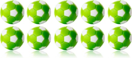 Robertson - Tafelvoetbal Ballen - 35 mm - Groen / Wit - 10 stuks