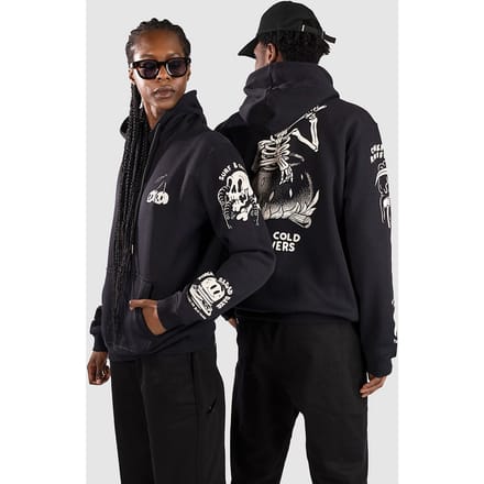 The Dudes Dark Pattern Classic Premium Hoodie zwart