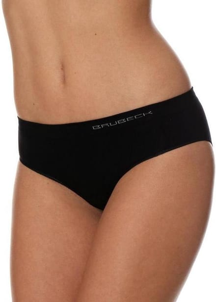 Brubeck Dames Ondergoed Hipster - Naadloos Elastisch katoen - Zwart - L