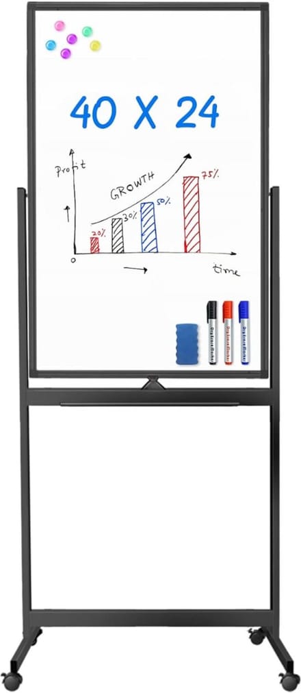 Mobiel Whiteboard - Weekplanner - Maandplanner - Jaarplanner - Magnetisch - Zwart