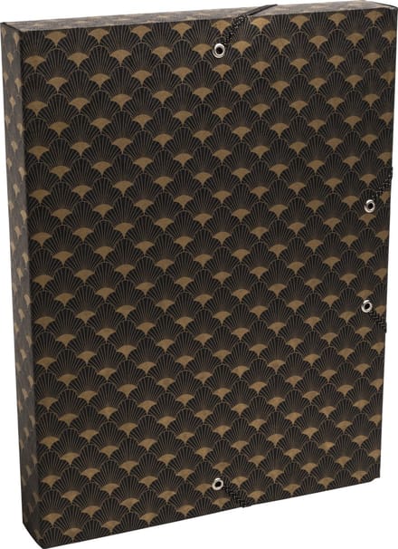 Exacompta 8x Klasseerdoos met rug 25mm in glanskarton 600g/m2 Neo Deco - Geassorteerd - 59350E