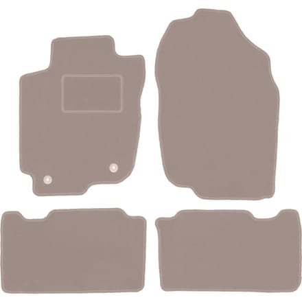 Beige velours matten voor: Toyota RAV4 IV Hybrid (2013-2019)