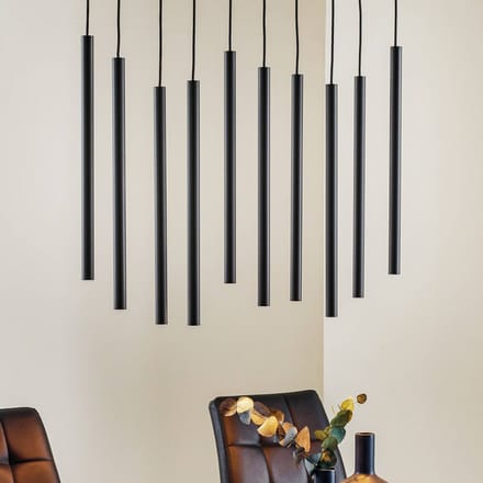 Nowodvorski - Hanglamp Laser Black 10 lichts L 78 cm B 20 cm zwart
