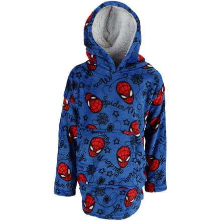 SpiderMan Hoodie Fleece deken, True Hero - Kind - One Size