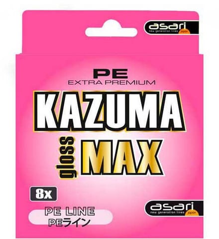 Asari Kazuma Gloss Max 150 M Gevlochten Vislijn Roze 0.160 mm