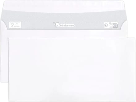 Clairalfa enveloppen DL 110x220 mm wit 80g 500 stuks