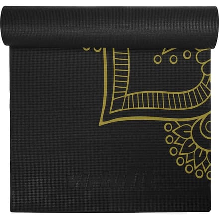 VirtuFit Premium Yoga Mat - Anti-slip - Dik (4 mm) - 183 x 61 x 0,4 cm - Onyx Black Mandala