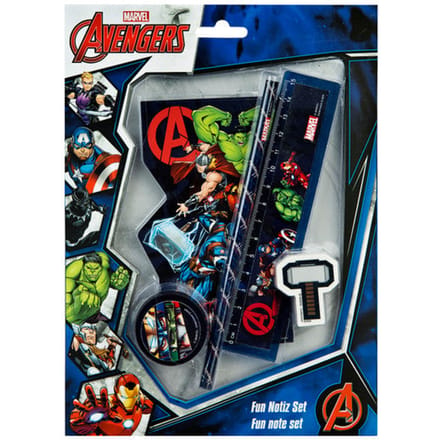 Avengers Fun Schrijfwarenset 5 Delig