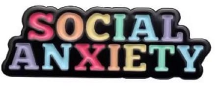 Pin Broche - enamel pin - kledingspeld - Social anxiety