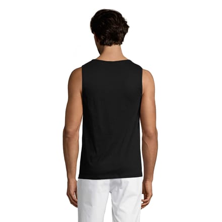 SOLS Heren Justin Tank Top (Diep zwart)