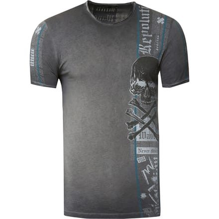 T-shirt met voor- en achterkant bedrukt